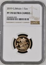 2019 Gold Sovereign Proof NGC PF 70 ULTRA CAMEO