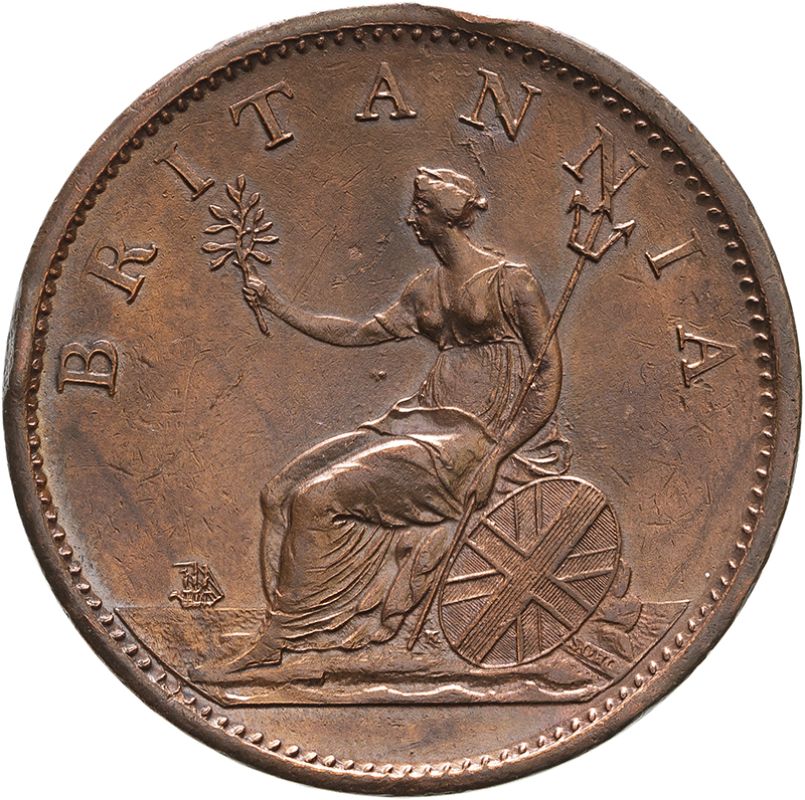1806 Copper Penny Good very fine, edge knocks - Image 2 of 2