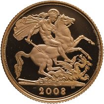 2008 Gold Sovereign Proof Box & COA