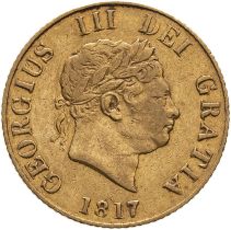 1817 Gold Half-Sovereign Very fine