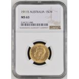 1911 S Gold Sovereign NGC MS 63