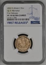 2022 Gold Sovereign Memorial Sovereign Proof NGC PF 70 ULTRA CAMEO Box & COA