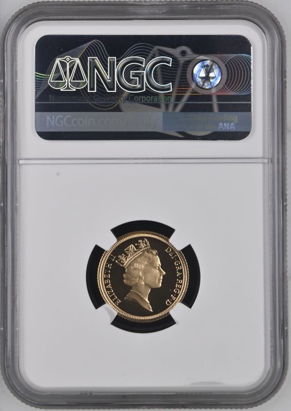 1991 Gold Half-Sovereign Proof NGC PF 69 ULTRA CAMEO - Image 2 of 2