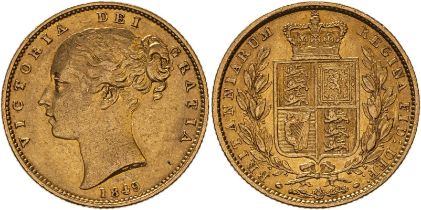 1849 Gold Sovereign Very fine