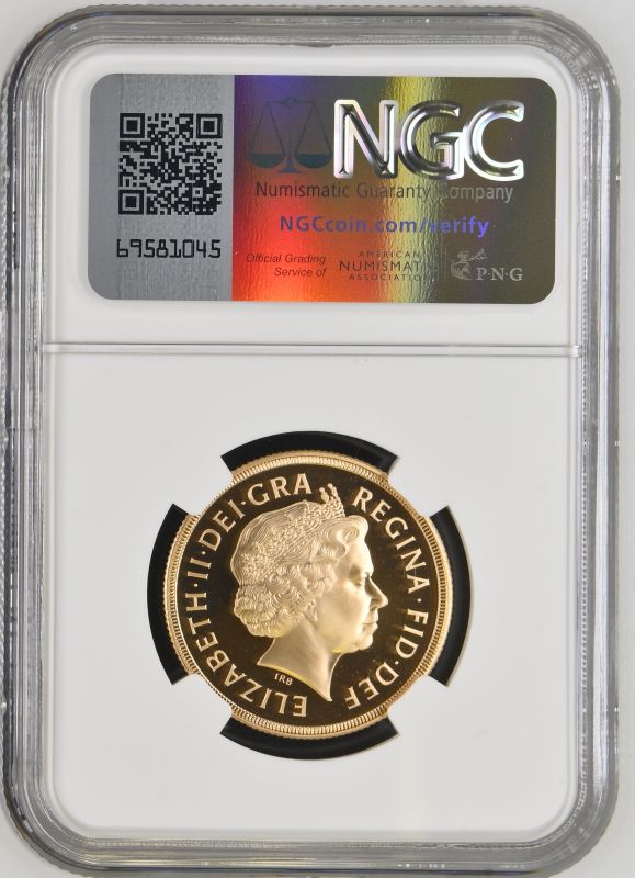 2000 Gold 2 Pounds (Double Sovereign) Proof NGC PF 70 ULTRA CAMEO - Image 3 of 3