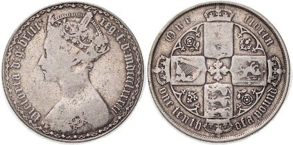 1883 Silver Florin Very good