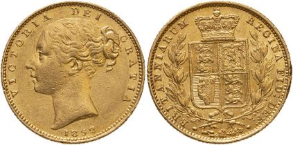 1852 Gold Sovereign