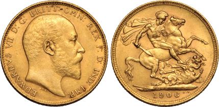 1906 M Gold Sovereign