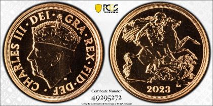 2023 Gold Half-Sovereign Coronation Equal-finest PCGS MS69