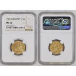 1901 Gold Sovereign NGC MS 62