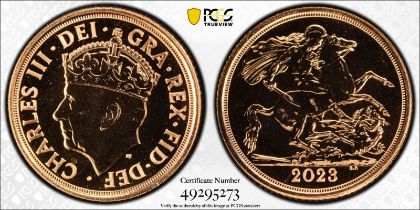 2023 Gold Half-Sovereign Coronation PCGS MS68