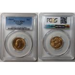 1916 P Gold Sovereign PCGS MS63