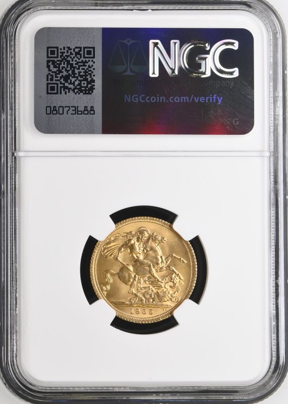 1965 Gold Sovereign NGC MS 65 - Image 3 of 3