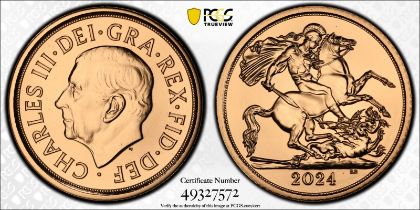 2024 Gold Half-Sovereign PCGS MS70