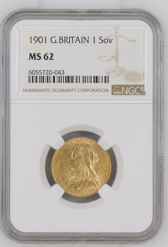 1901 Gold Sovereign NGC MS 62 - Image 2 of 3