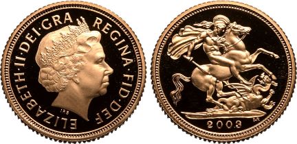 2003 Gold Half-Sovereign Proof