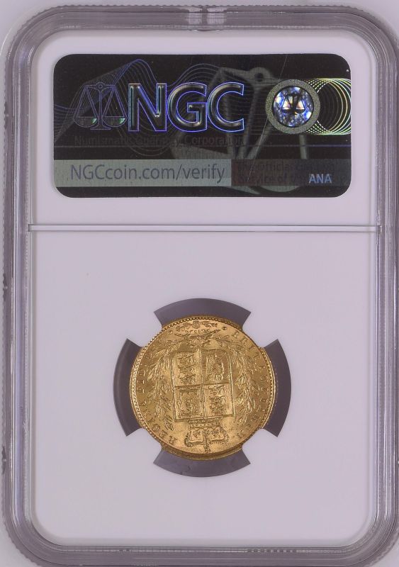 1869 Gold Sovereign NGC UNC Details - Image 3 of 3