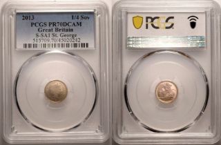 2013 Gold 1/4 Sovereign Proof PCGS PR70 DCAM