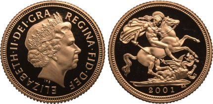 2001 Gold Half-Sovereign Proof