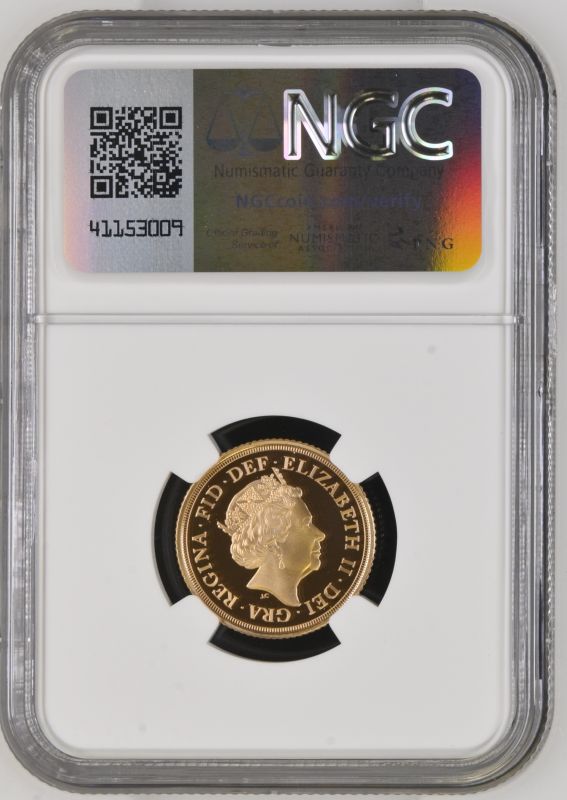2021 Gold Sovereign 95th Birthday privy mark Proof NGC PF 70 ULTRA CAMEO - Image 3 of 3