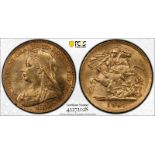 1897 Gold Half-Sovereign PCGS MS61