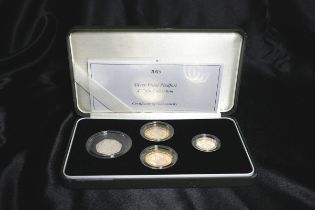 2005 Silver Piedfort Collection Four-Coin Set Box & COA