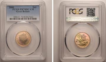 2000 Gold Sovereign Proof PCGS PR70 DCAM