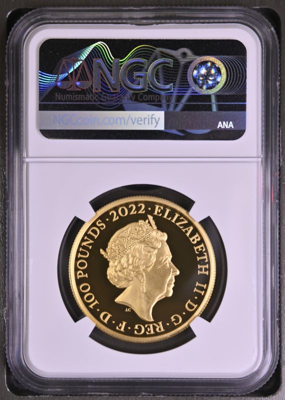 2022 Gold 100 Pounds (1 oz.) King James I Proof NGC PF 70 ULTRA CAMEO - Image 3 of 3