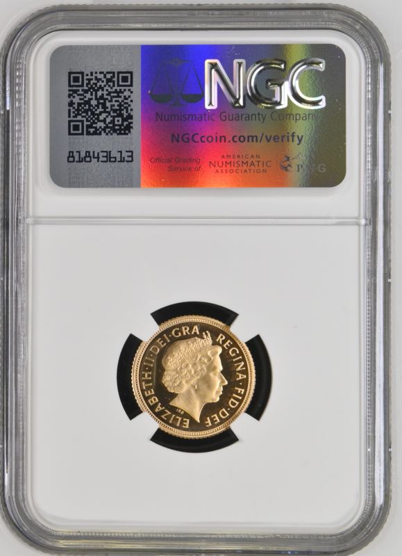 2005 Gold Half-Sovereign Reworked St. George Proof NGC PF 69 ULTRA CAMEO - Image 3 of 3