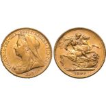 1899 M Gold Sovereign