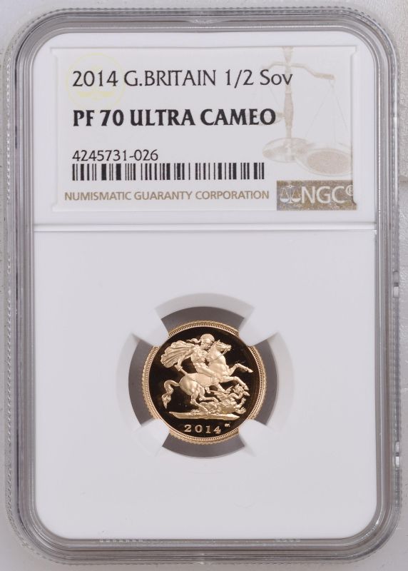 2014 Gold Half-Sovereign Proof NGC PF 70 ULTRA CAMEO - Image 2 of 3