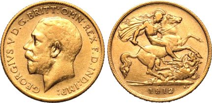 1912 Gold Half-Sovereign