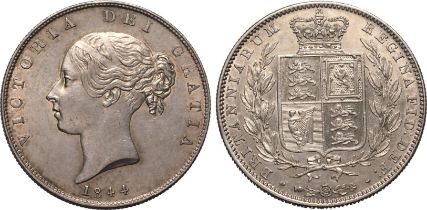 1844 Silver Halfcrown