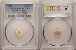 2009 Gold 1/4 Sovereign Proof PCGS PR70 DCAM
