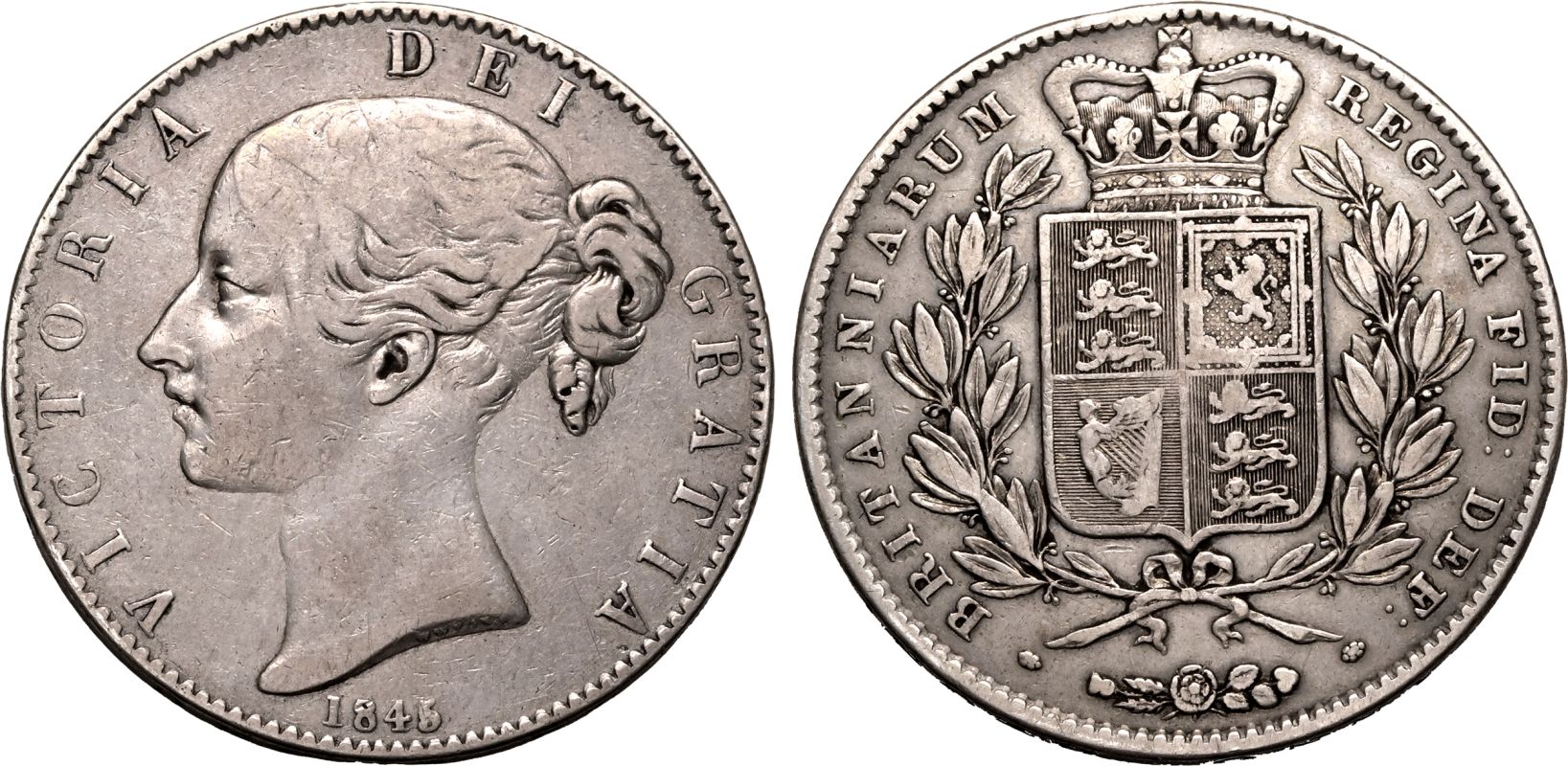 1845 Silver Crown