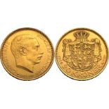 Denmark Christian X 1915 AH Gold 20 Kroner