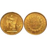 France Second Republic 1849 A Gold 20 Francs Equal-finest PCGS MS64