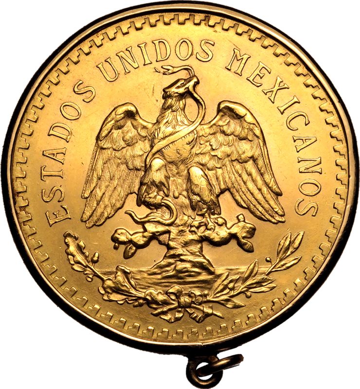 Mexico Mexican Republic 1947 Gold 50 Pesos Mounted - Image 3 of 3