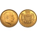 Denmark Christian X 1913 AH Gold 20 Kroner