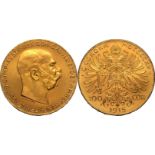 Austria: Habsburg Franz Joseph I 1915 Gold 100 Corona