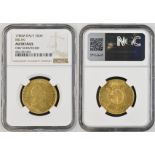 Italy: Milan 1786 M Gold 1 Sovrano (45/6) Joseph II NGC AU Details