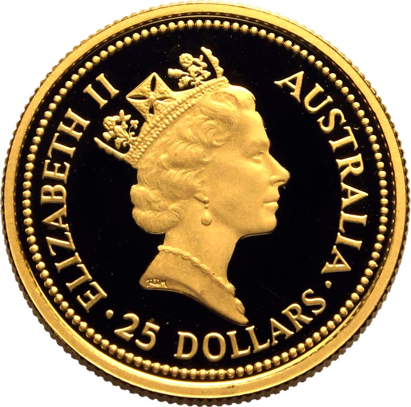 Australia Elizabeth II 1993 Gold 25 Dollars Proof - Image 2 of 3