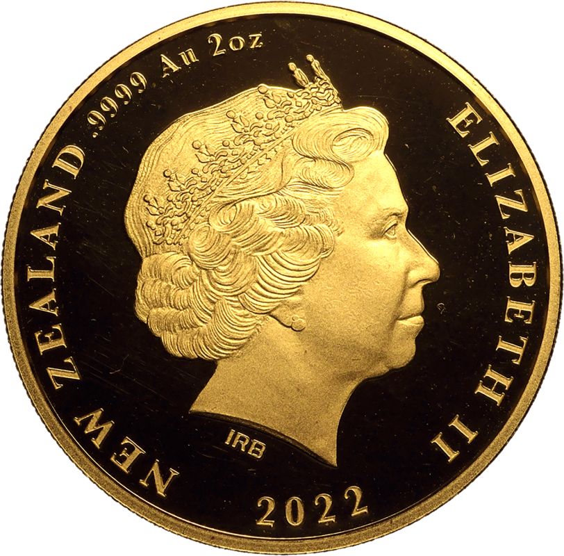New Zealand Elizabeth II 2022 Gold Proof 10 Dollars Queen Elizabeth II Platinum Jubilee Box & COA - Image 2 of 3