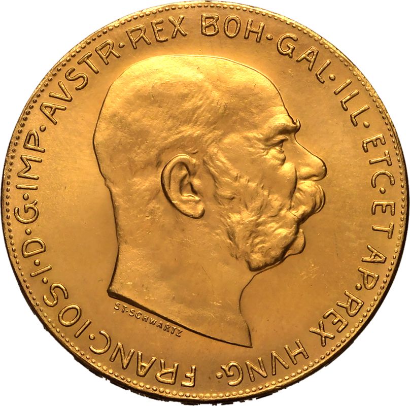 Austria: Habsburg Franz Joseph I 1915 Gold 100 Corona - Image 2 of 3