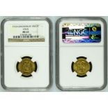 Czechoslovakia First Republic (1918-1938) 1933 Gold 1 Ducat without serial numbers NGC MS 63