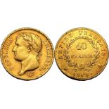 France Napoleon I 1812 A Gold 40 Francs