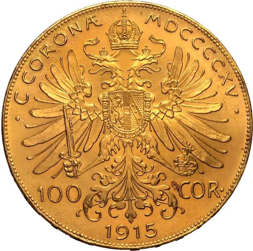 Austria: Habsburg Franz Joseph I 1915 Gold 100 Corona - Image 3 of 3