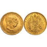 Austria: Habsburg Franz Joseph I 1912 Gold 10 Corona