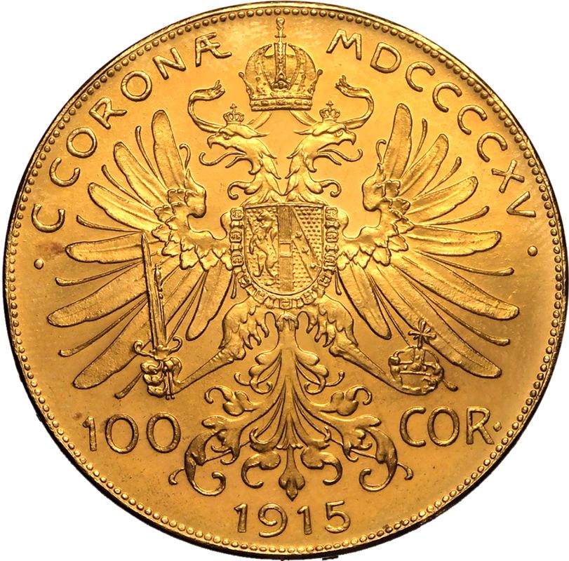 Austria: Habsburg Franz Joseph I 1915 Gold 100 Corona - Image 3 of 3