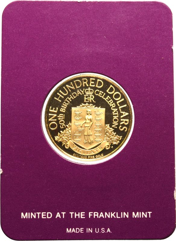 British Virgin Islands Elizabeth II 1976 Gold 100 Dollars Box & COA - Image 6 of 7